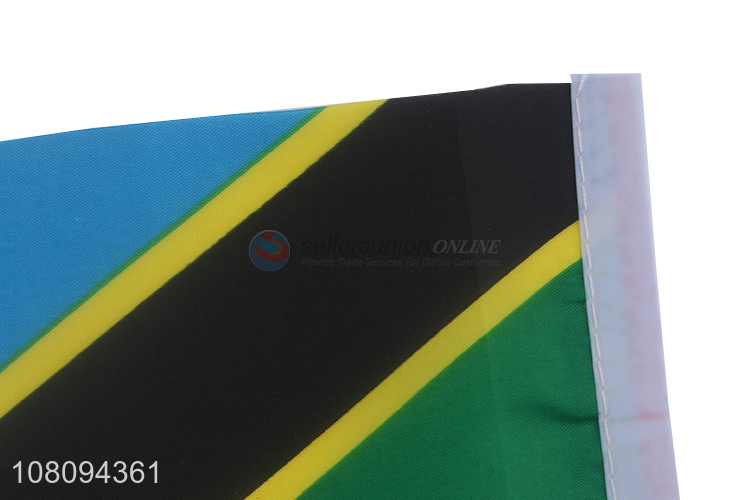 Yiwu direct sale Tanzania national flag creative polyester flag