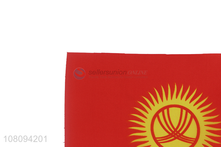 Latest design Kyrgyzstan national flag mini decoration flags