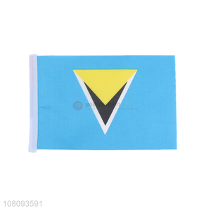 Factory price double-sided polyester Saint Lucia flag