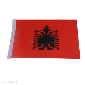 Yiwu wholesale Albania hand flag match national flag