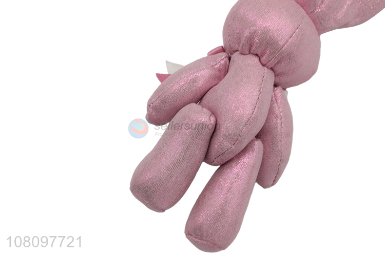 Good price pink cartoon rabbit toy cloth doll keychain pendant