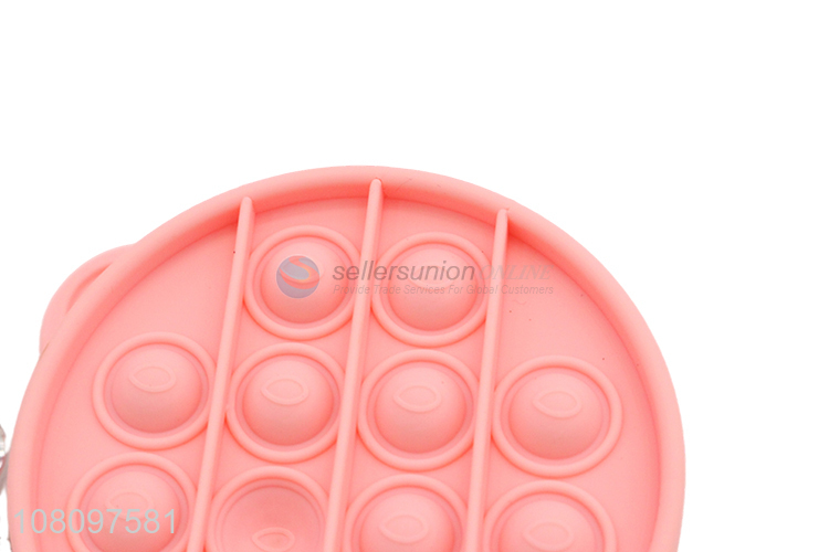 Yiwu factory silicone rodent control pioneer pink coin purse