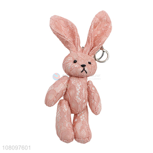 High quality pink rabbit pendant creative joint doll