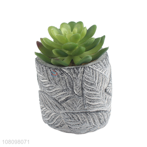 Custom Artificial Succulents Simulation Flower Pot Decorative Bonsai