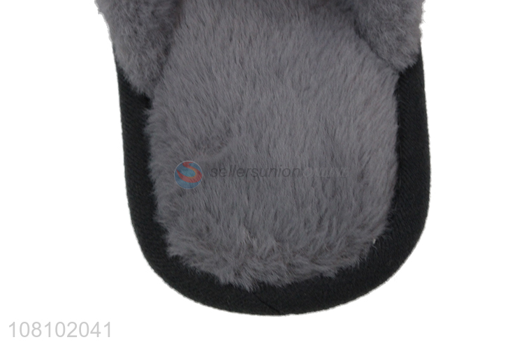 China wholesale comfortable fuzzy men winter slippers