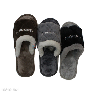 High quality warm comfortable men winter slippers for sale