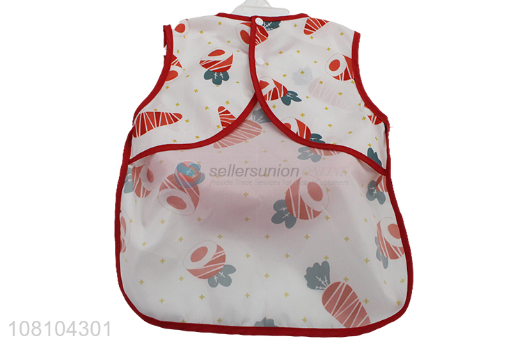 Best Quality Long Sleeved Baby Bib Feeding Bib With Pocket