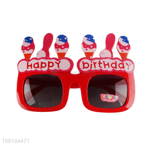 Best selling birthday cake glasses happy birthday party sunglasses