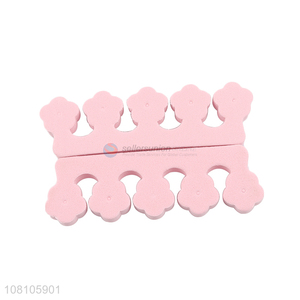 China factory 2pieces pedicure cotton toe separator for sale