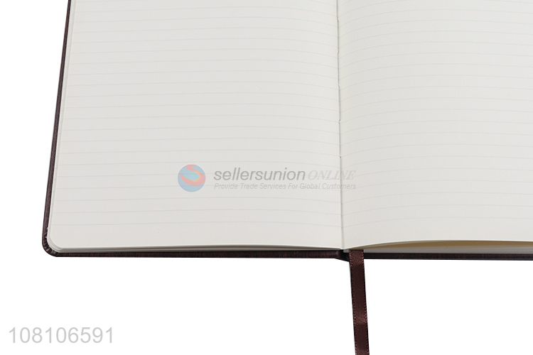 High quality soft leather imitation wood business notebook