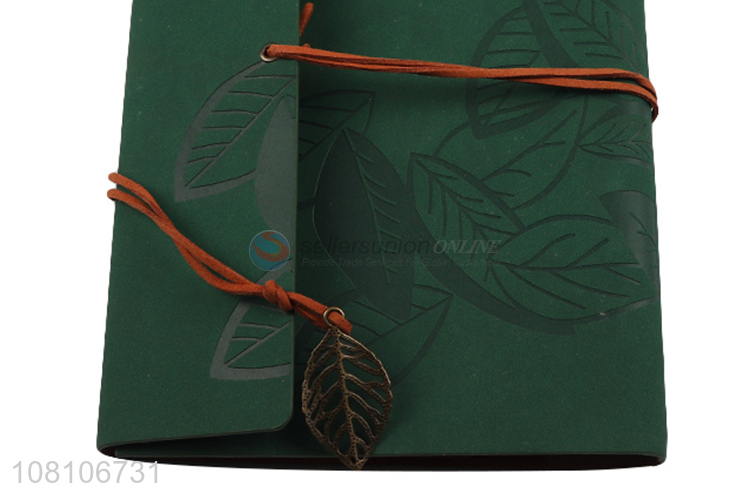 Cheap price green creative portable notebook for office