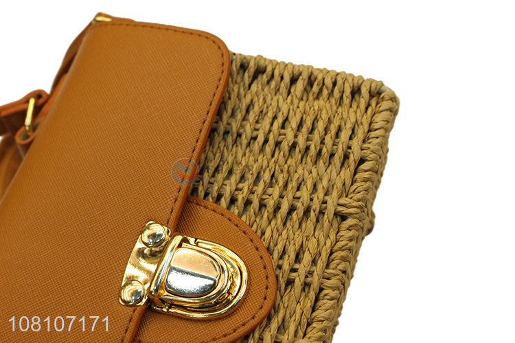 Promotional Fashion Handmade Straw Handbag Shoulder Bag