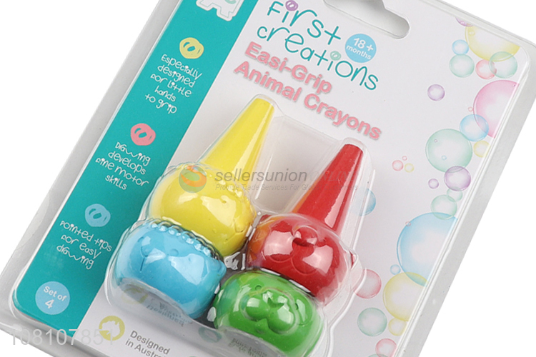 Good selling eco-friendly cute animal crayons wholesale