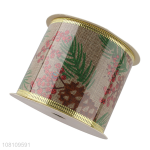 Good quality wired Christmas <em>ribbon</em> gift wrapping DIY <em>craft</em>