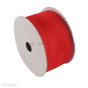 New hot sale solid color Christmas ribbon Christmas supplies