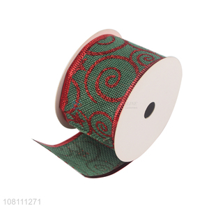 Factory Direct Supplier Wired Edge Ribbon For Christmas Decoration