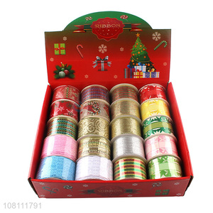 Promotional Festival Party Decorative Ribbons Christmas Ribbon Set