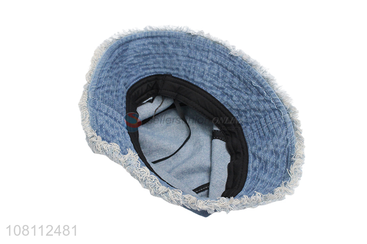 High quality trendy spring and summer blank denim bucket hats