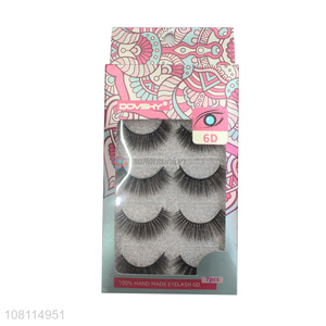 Hot products natural handmade false eyelashes for makeup