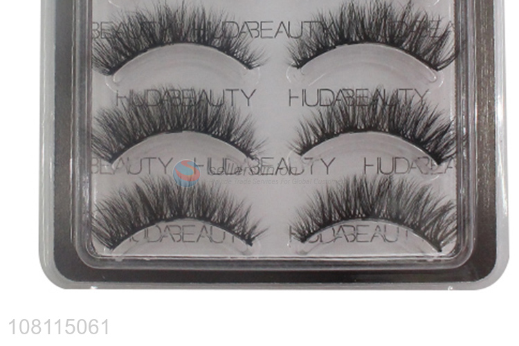 Factory direct sale curly fluffy women false eyelashes for makeup