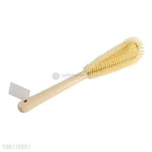 Good quality household long wooden handle cup brush bottle brush