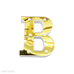 Factory wholesale golden letter B creative decoration light