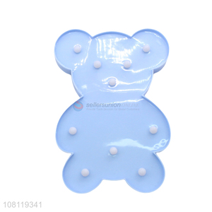 Good quality blue plastic bear decoration ornaments for sale