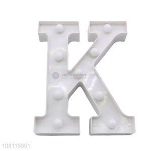 Factory wholesale white letter K creative decoration light