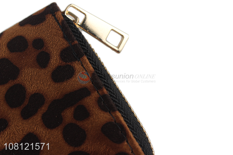 Custom Sexy Leopard Print Long Wallet Ladies Card Holder