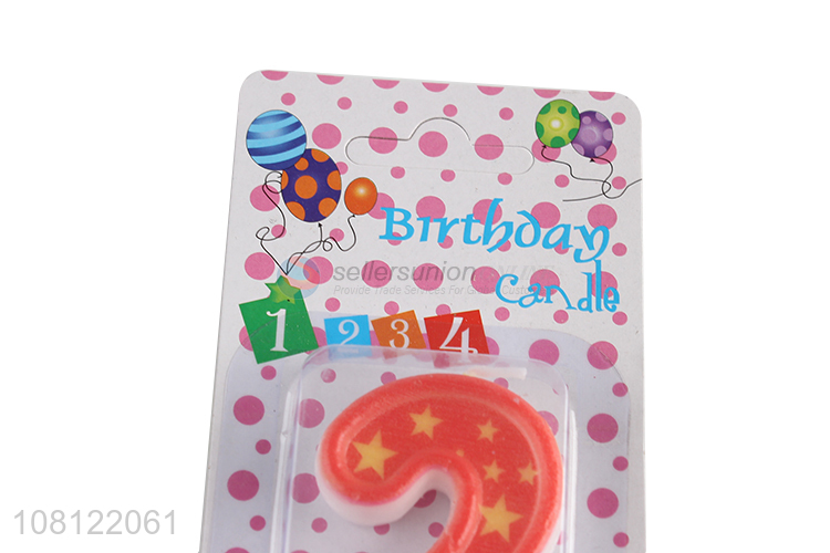 Yiwu wholesale birthday party number candle for cake decoration