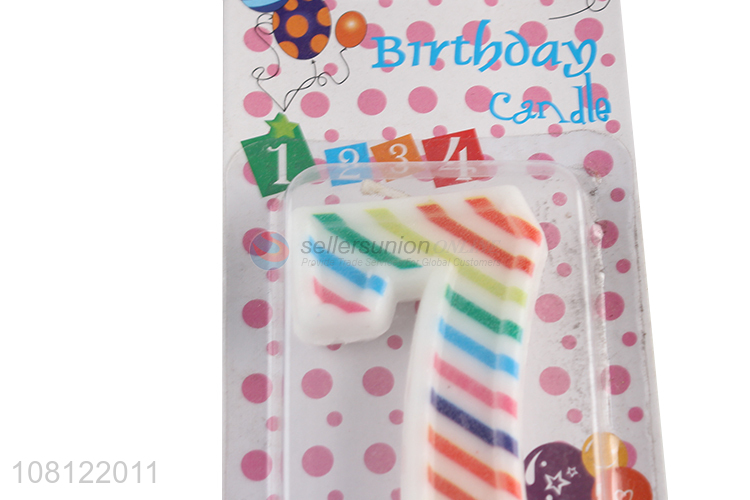 Low price decorative birthday digital number candle for cake