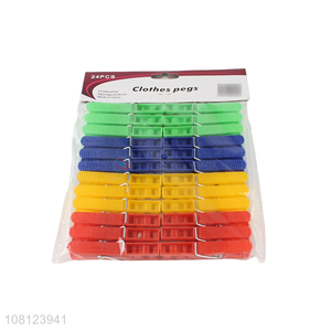 Good Sale Colorful Clothes Pegs Plastic Clothespin Set