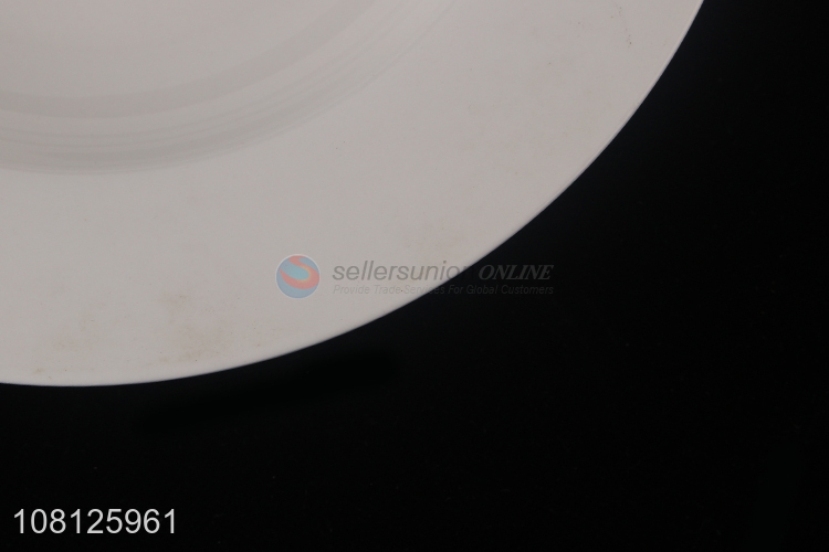 Top product large shallow ceramic plate for family use