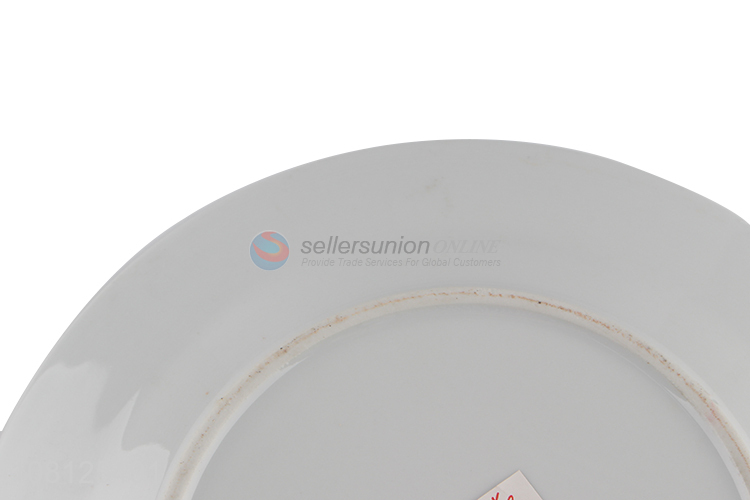 Good quality delicate pattern shallow ceramic serving plate