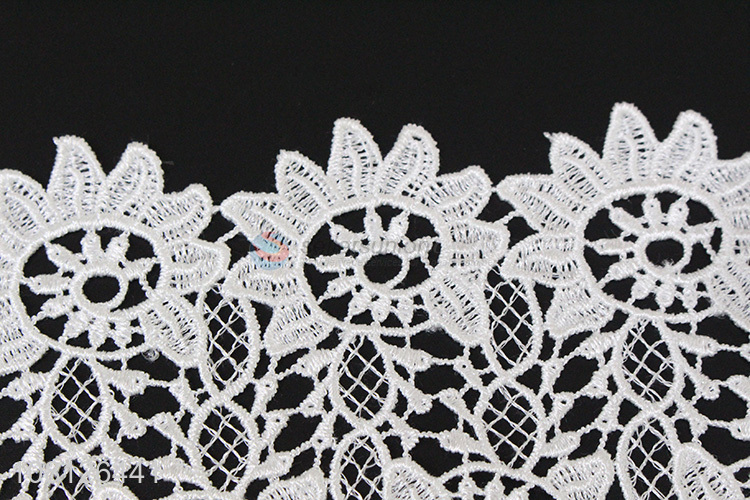 Yiwu wholesale white lace fabric lace trim for garment accessories