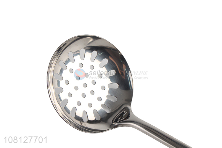 Good wholesale price stainless steel long handle colander