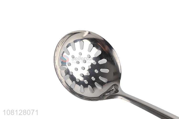 Yiwu wholesale stainless steel strainer long handle colander