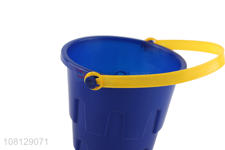 Wholesale 5inch plastic castle bucket sand bucket sand toys