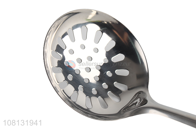 Good Sale Stainless Steel Slotted Ladle Kitchen Strainer