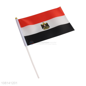 Custom Plastic Pole Polyester Hand Waving Flag