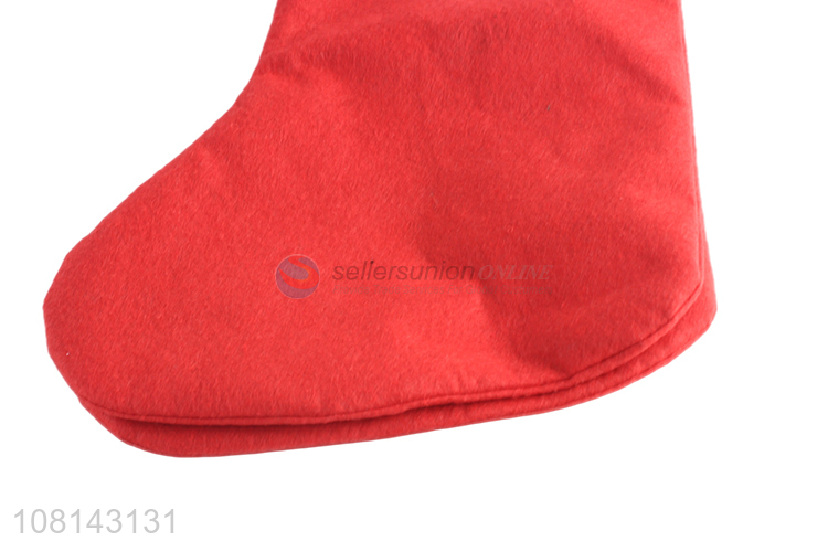 Low price non-woven Christmas stocking for holiday decoration