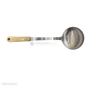 Good wholesale price stainless steel long handle colander