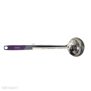 Good wholesale price stainless steel long handle soup spoon