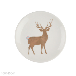 Custom Simple And Atmospheric Tableware Round Ceramic Plate