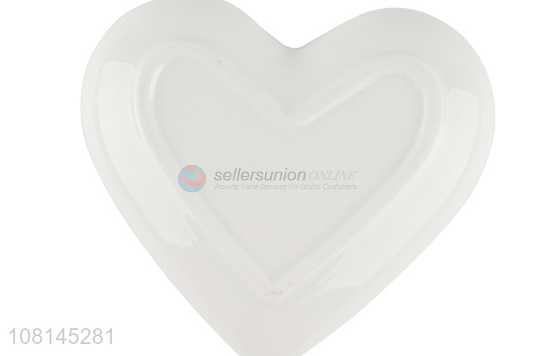 New Arrival Ceramic Plate Fashion Heart-Shaped Saucer