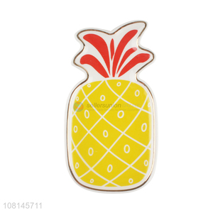 Fashion Style Pineapple Shape Dish Ceramic Sauce Dish Small Dishes