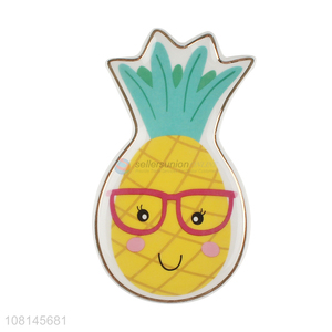 Good Quality Pineapple Shape Ceramic Plate Sauce Dish