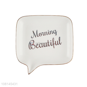 Fashion Design Ceramic Plate Personalized Tableware