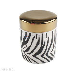 Hot Products Zebra-Grain Ceramic Seal Pot For Tea And Sugar