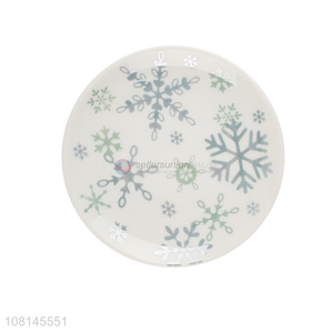 Delicate Design Round Ceramic Plate Dessert Cake Dish